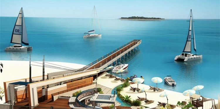 70% of Virgin Island in Hurghada Completed