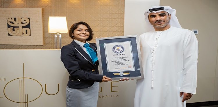 The Lounge, Burj Khalifa Sets New Guinness World Record
