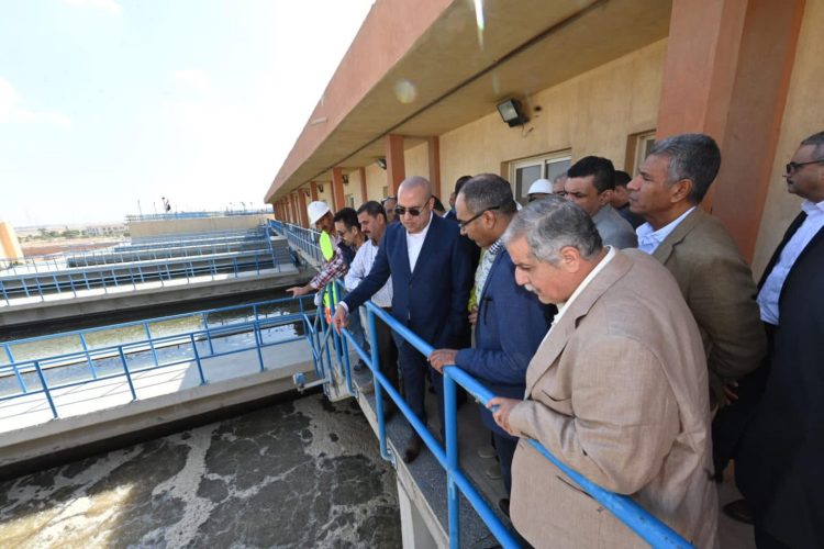 El-Gazzar Conducts Inspection of Water Purification Plants and Feeding Outlets in 10th of Ramadan City