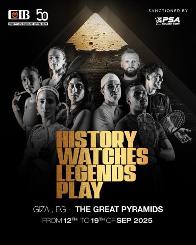 CIB Renews Sponsorship for the Egyptian Squash Open 2025, Returning Under the Iconic Pyramids