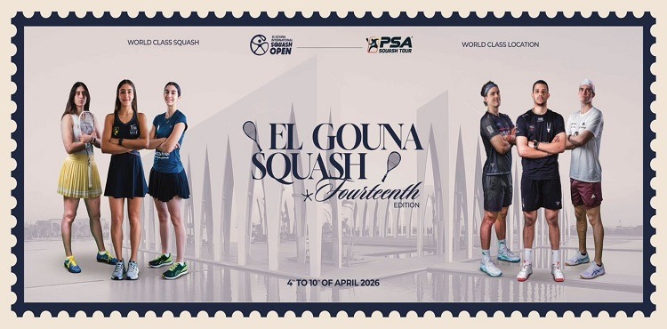 El Gouna Kicks Off The 14th Edition Of El Gouna International Squash Open This April, Featuring 64 Players From 24 Countries