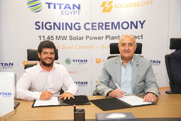 titan-egypt-and-solarizegypt-sign-long-term-agreement-to-establish-an-11-45-mw-solar-power-plant-at-beni-suef-cement-company